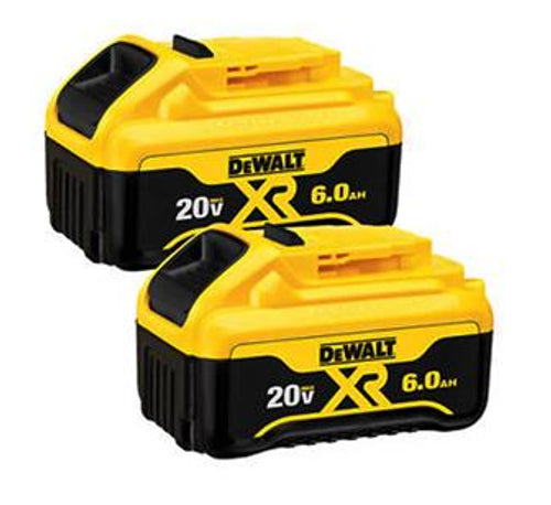 DEWALT, 20V MAX Premium Lithium-Ion 6.0Ah Battery Pack (2 Pack)