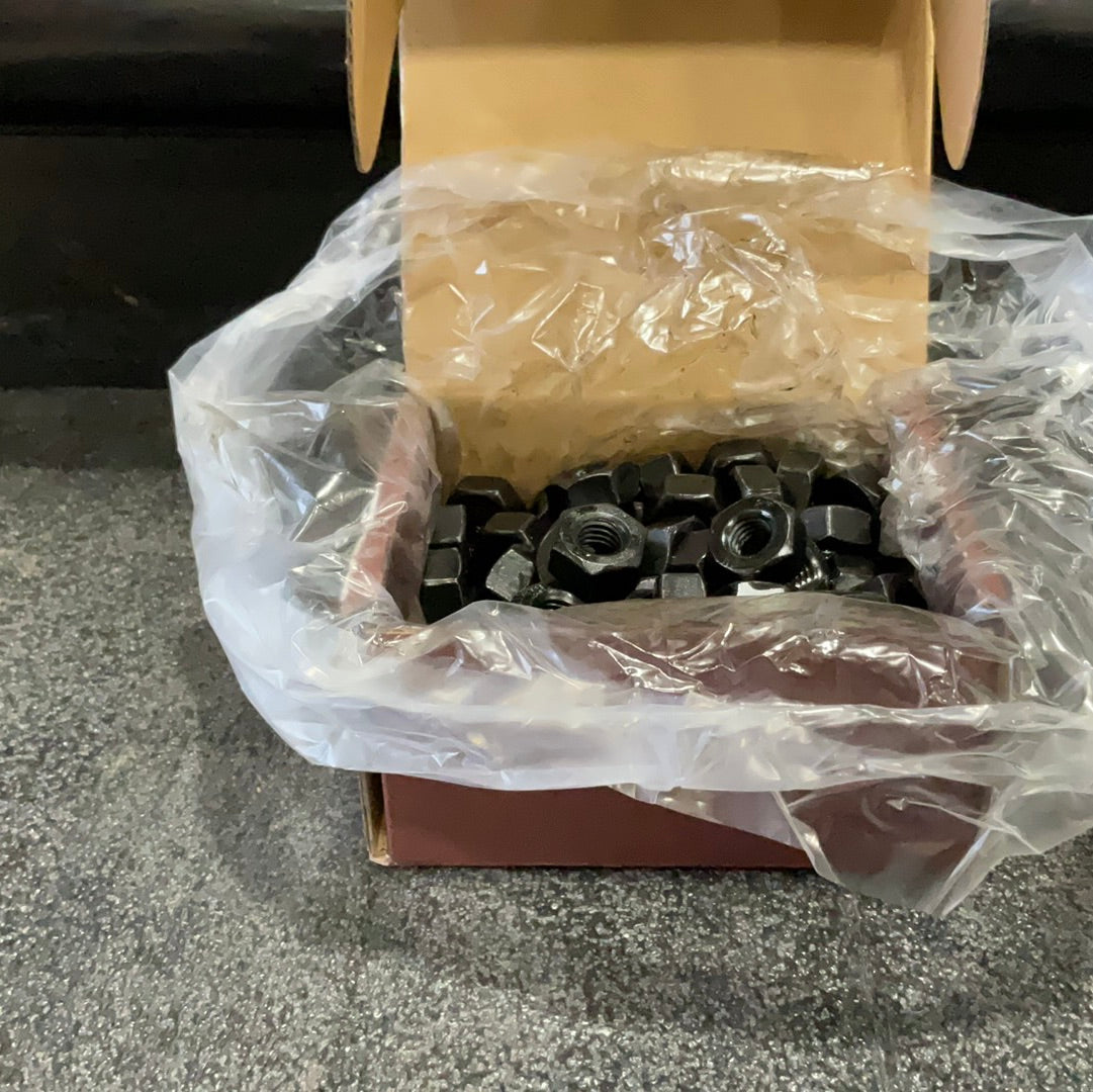 Brighton Best- 2H HEAVY HEX NUT - 3/8-16 - MED. CARBON STEEL - PLAIN - UNC - ASTM A194, SA 194 - 100 PK