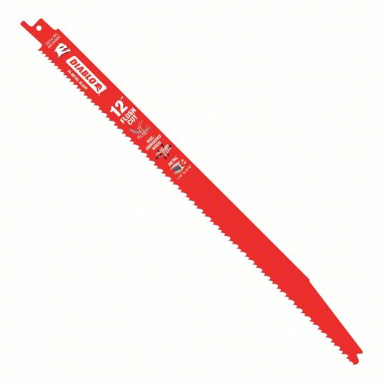 DIABLO Reciprocating Saw Blade: 10/14 Teeth per Inch, 12 in Blade Lg, 0.04 in Blade Thick, 5 PK
