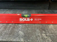 Load image into Gallery viewer, SOLA BIG REDM 3 Vials, Black/Red, Top Read, Aluminum, Magnetic Box Beam Levels (LSB24LM, LSB32LM, LSB48LM)
