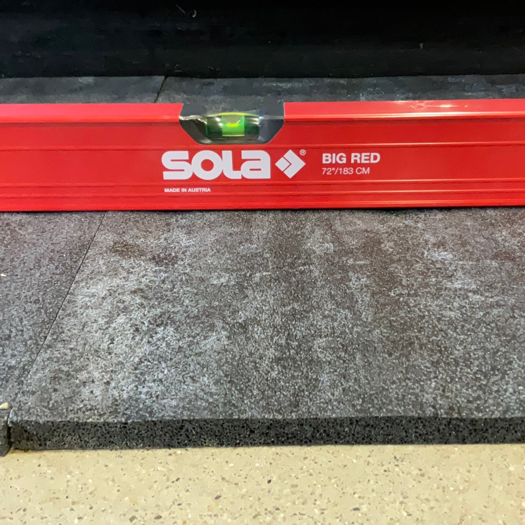 SOLA BIG RED Box Beam Levels with Handles (LSB24, LSB32, LSB48, LSB72)
