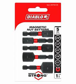 Diablo 1-7/8 in. Magnetic Nut Setter (5-Piece Set)