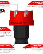 Load image into Gallery viewer, Diablo Tools Steel Demon Carbide Teeth Hole Cutter Set 6pc
