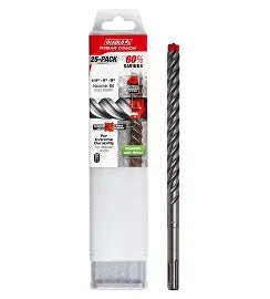 Diablo Rebar Demon 1/2 in. X 8 in. L Carbide Tipped 4-Cutter Hammer Drill Bit SDS-Plus Shank 25 pk