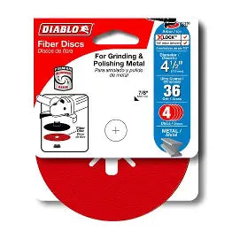 DIABLO 4-1/2 in. 36-Grit Fiber Disc (4-Pack)