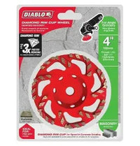 Load image into Gallery viewer, DIABLO 4 in. Diamond Cup Wheel for Masonry
