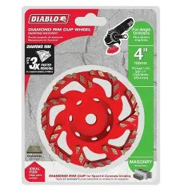 DIABLO 4 in. Diamond Cup Wheel for Masonry