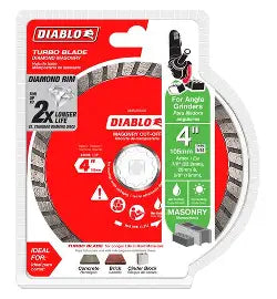 DIABLO Diamond Segmented Turbo Cut-Off Discs for Masonry