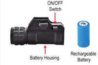 Load image into Gallery viewer, LED Flashlight for picatinny rail
