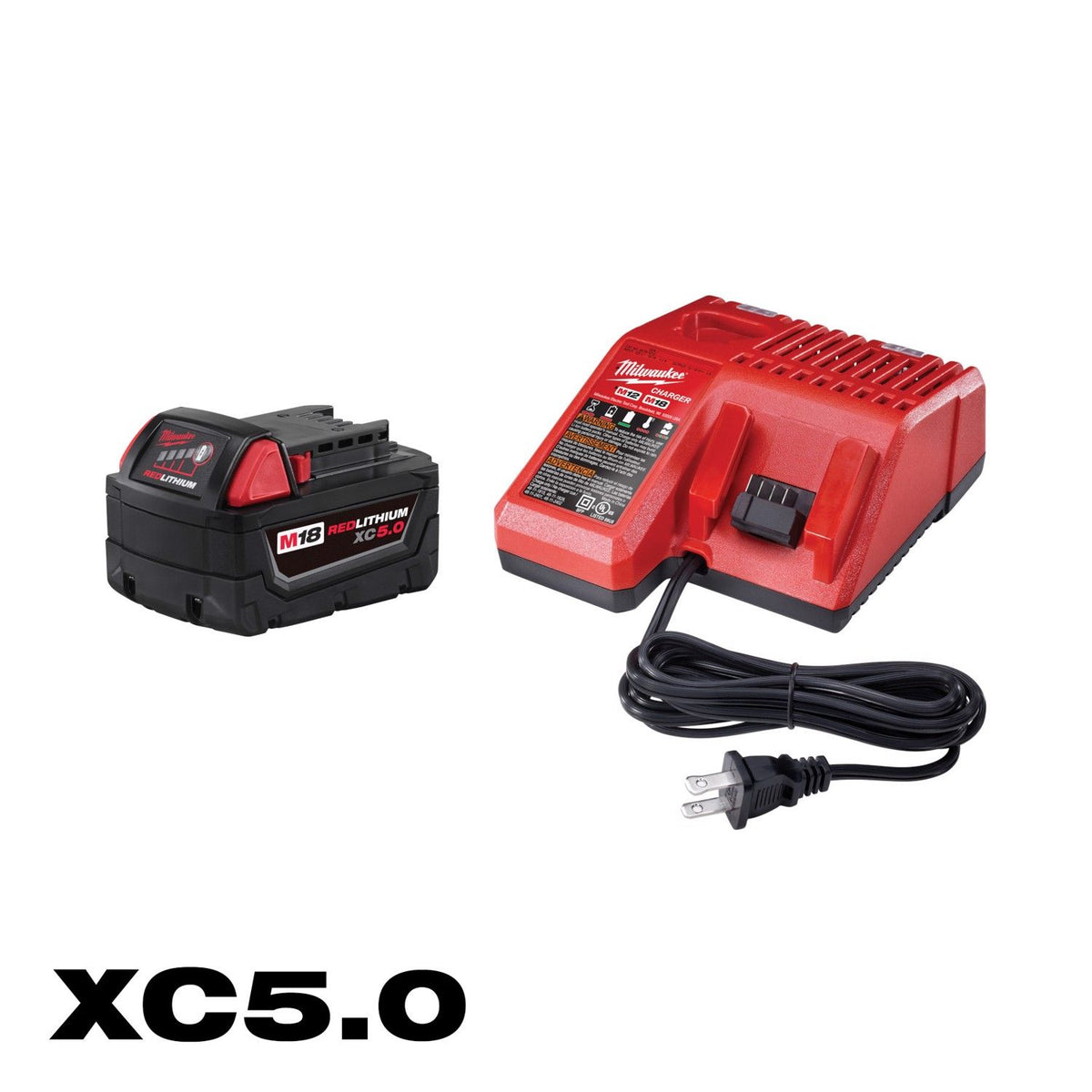 M18™ REDLITHIUM™ XC5.0 Starter Kit, 12 V and 18 V, Lithium-ion