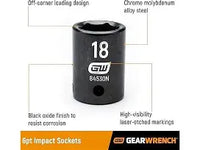 Load image into Gallery viewer, Gearwrench 19 Pc 1/2" Dr 6 Pt SAE Deep Impact Set
