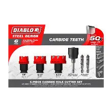 Diablo Tools Steel Demon Carbide Teeth Hole Cutter Set 6pc
