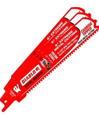 Load image into Gallery viewer, DIABLO 6 in. 8 TPI Steel Demon Carbide Reciprocating Saw Blades for Thick Metal Cutting (3-Pack)
