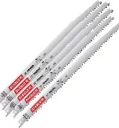 DIABLO Reciprocating Saw Blade: 5 Teeth per Inch, 12 in Blade Lg, 0.05 in Blade Thick, Wood, 5 PK