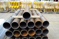 Load image into Gallery viewer, 6" SCH 40 x 7'-0 Pipe bollards (Price is subject to freight)
