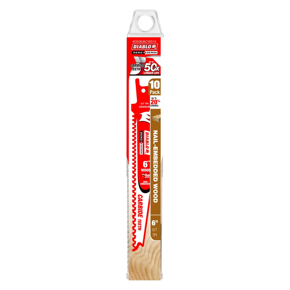6 in. Carbide Recip Blade (10pk)