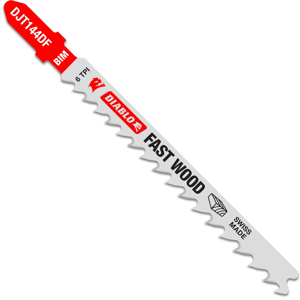Diablo 4 in. 6 TPI Bi-Metal T-Shank Jig Saw Blades for Fast Wood Cuts