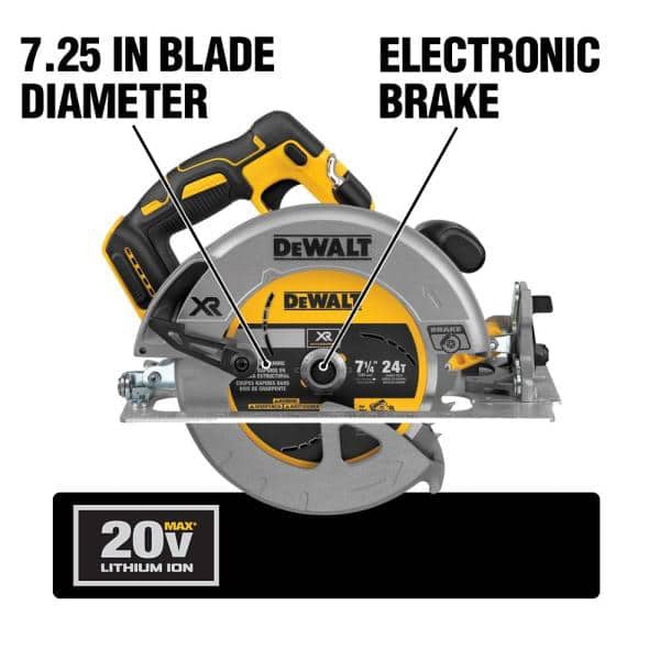 DEWALT 20V MAX 7-1/4-Inch Circular Saw with Brake, Tool Only, Cordless (DCS570B)