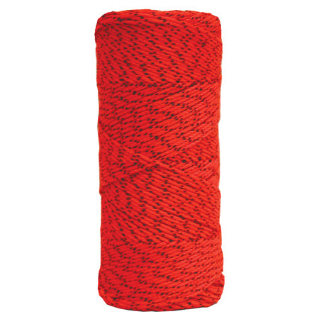Orange & Black Bonded Braided Nylon Line - 500' Tube
