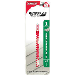 Diablo 4 in. 6 TPI Carbide T-Shank Jig Saw Blade for Fiber Cement & Plaster