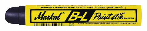 MARKAL Paint Crayon: Blue, Metal, -50° F, 150°F Max. Temp., 12 to 24 hr, Blues, Paint Crayons