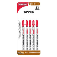 Load image into Gallery viewer, Diablo 4 in. 6 TPI Bi-Metal T-Shank Jig Saw Blades for Fast Cuts in Wood
