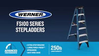 Load image into Gallery viewer, FS100 SERIES FIBERGLASS SINGLE SIDED STEP LADDERS
