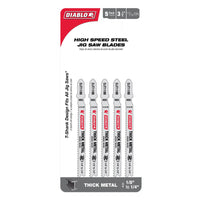 Load image into Gallery viewer, DIABLO 3-5/8 in. 17/14 TPI High Speed Steel T-Shank Jig Saw Blades for Thick Metal (5pk)
