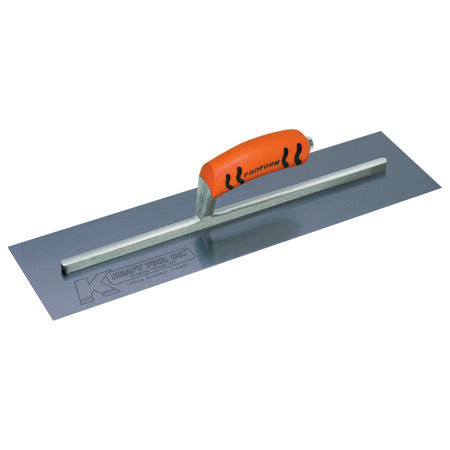 Kraft 14" x 3" Blue Steel Cement Trowel with ProForm® Handle
