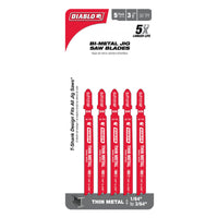 Load image into Gallery viewer, Diablo 3-5/8 in. 30 TPI Bi-Metal T-Shank Jig Saw Blades for Thin Metal (5PK)
